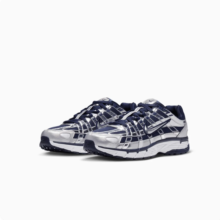 Nike P-6000 – Metallic Silver/Midnight Navy
