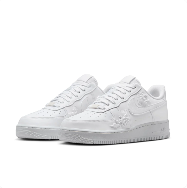 Nike Air Force 1 Low – Triple White Rose Emboss