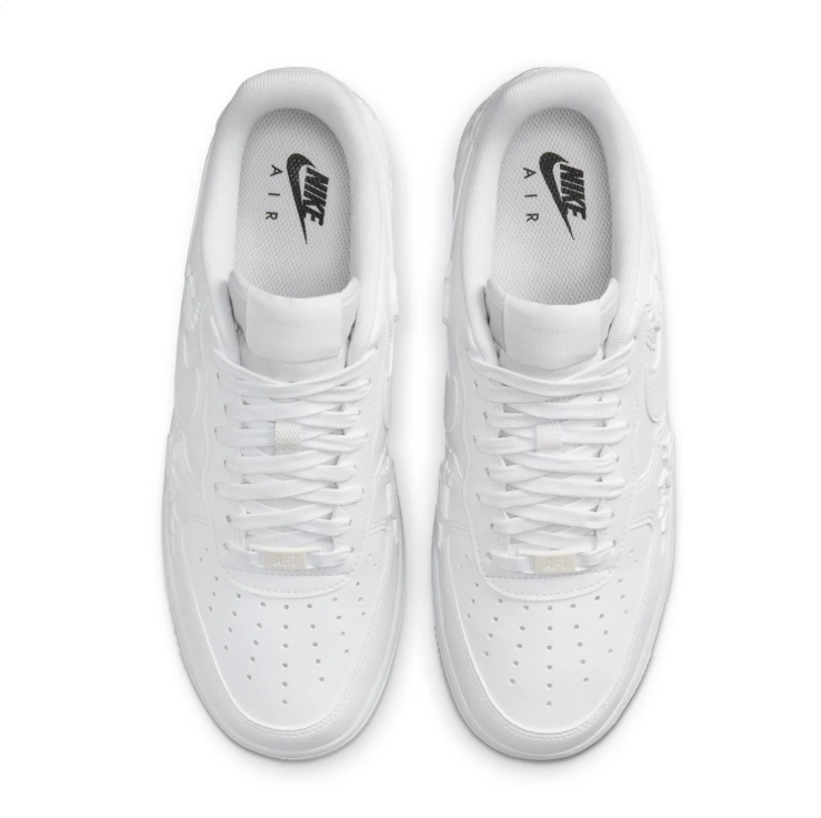 Nike Air Force 1 Low – Triple White Rose Emboss