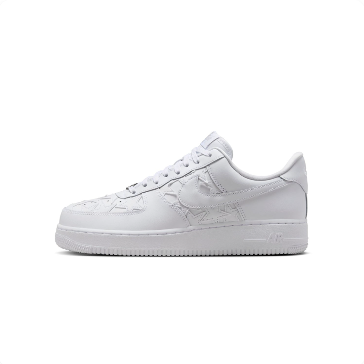Nike Air Force 1 Low – Triple White Star Appliqué