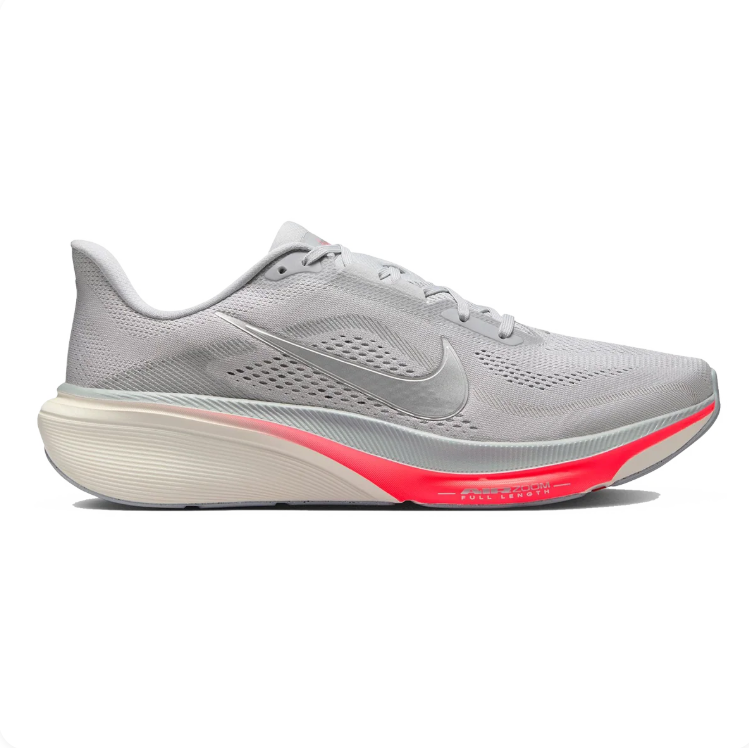 Nike Pegasus 41 – Wolf Grey/Silver/Hot Coral