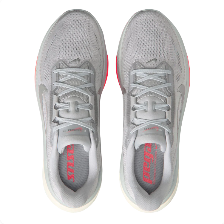 Nike Pegasus 41 – Wolf Grey/Silver/Hot Coral