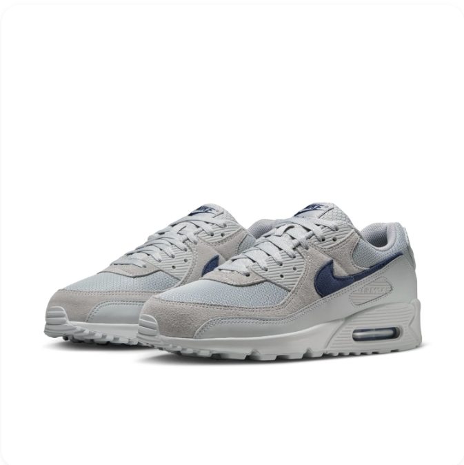 Nike Air Max 90 – Light Grey/Midnight Navy