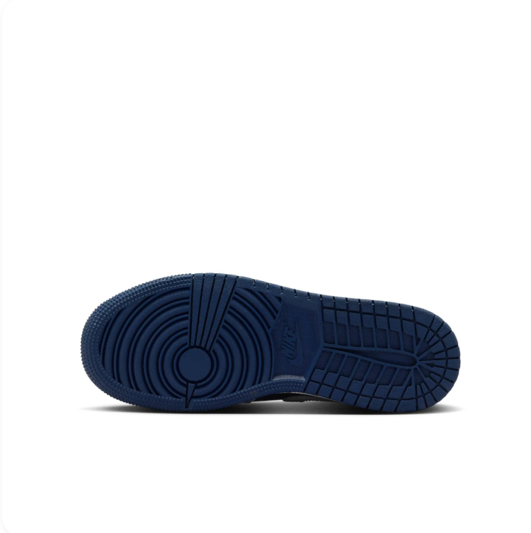 Air Jordan 1 Mid – Midnight Navy/Wolf Grey/Sail