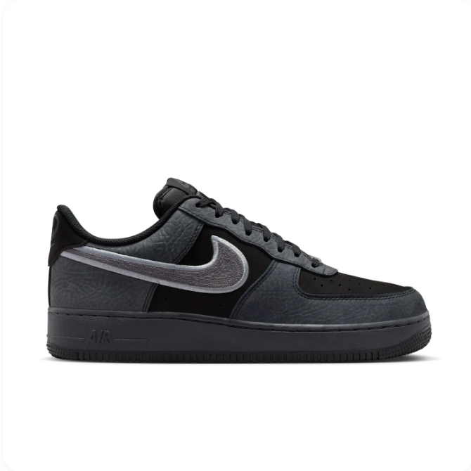 Nike Air Force 1 Low – Black/Anthracite/Reflect Silver