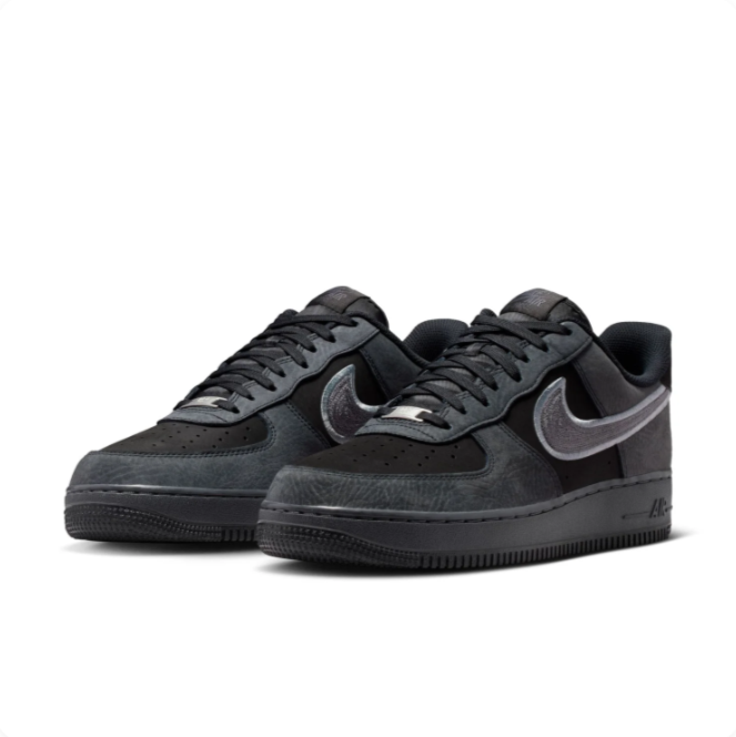 Nike Air Force 1 Low – Black/Anthracite/Reflect Silver
