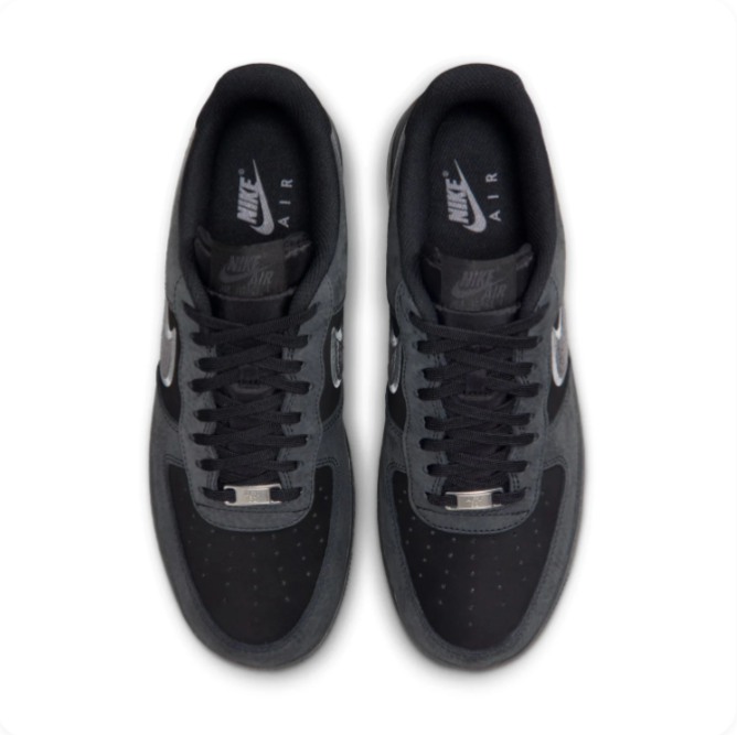 Nike Air Force 1 Low – Black/Anthracite/Reflect Silver