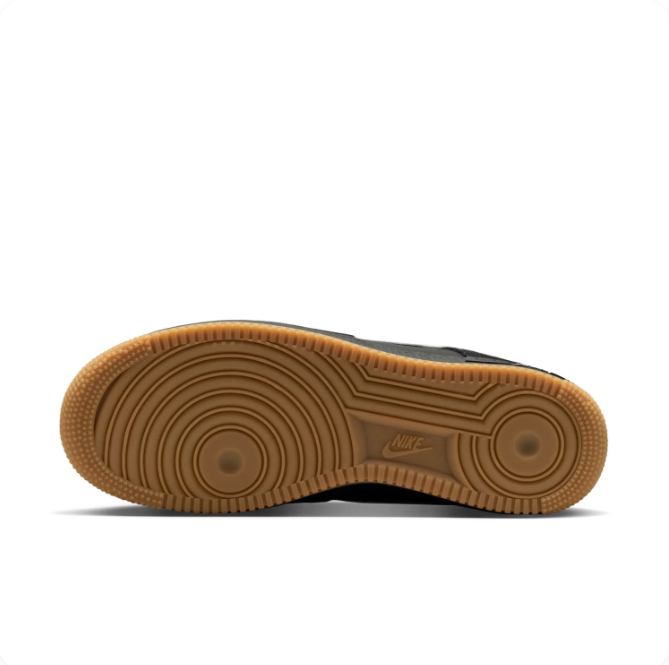 Nike Air Force 1 Low – Black Suede/White/Gum