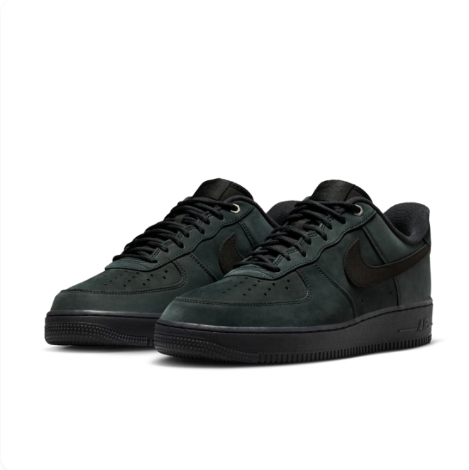 Nike Air Force 1 Low '07 – Triple Black Suede