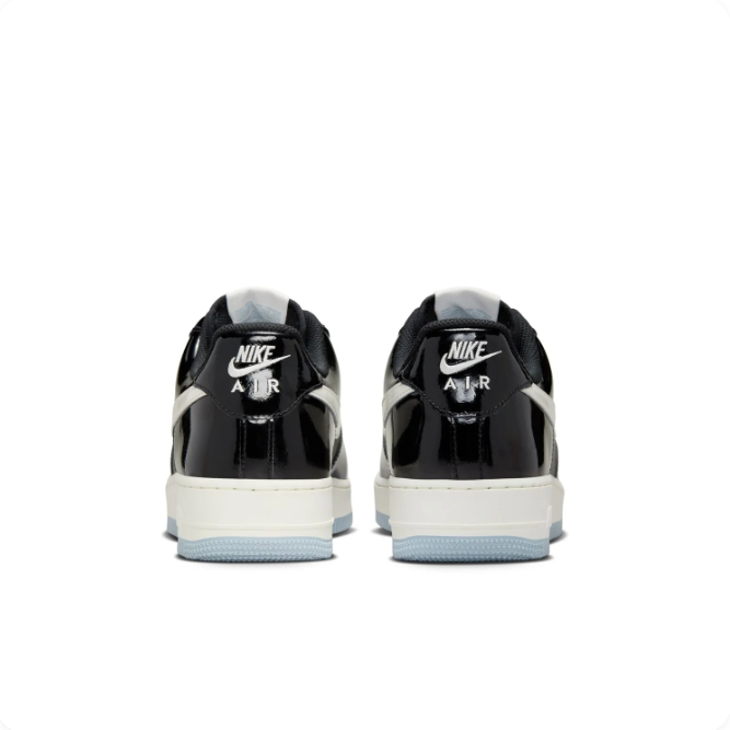 Nike Air Force 1 Low '07 – Black Patent/Sail/Ice Blue