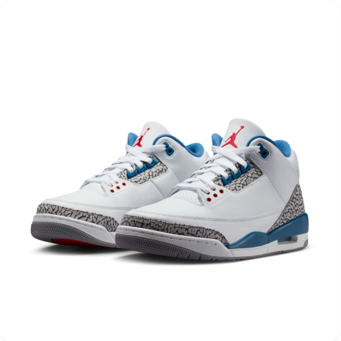 Air Jordan 3 Retro – White/True Blue/Cement Grey