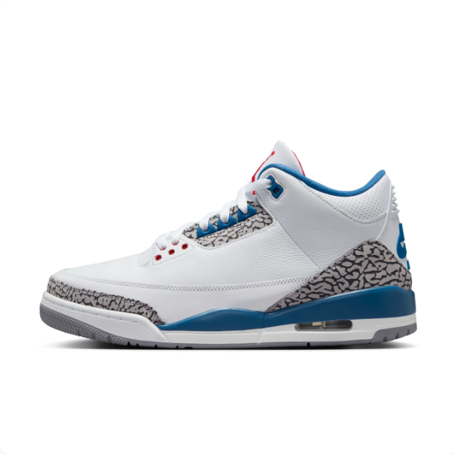 Air Jordan 3 Retro – White/True Blue/Cement Grey