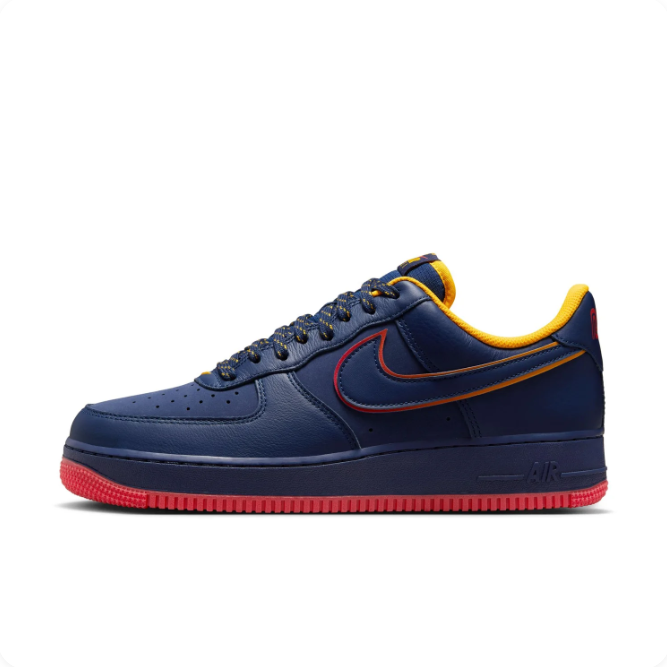 Nike Air Force 1 Low – Navy/Red/Gold