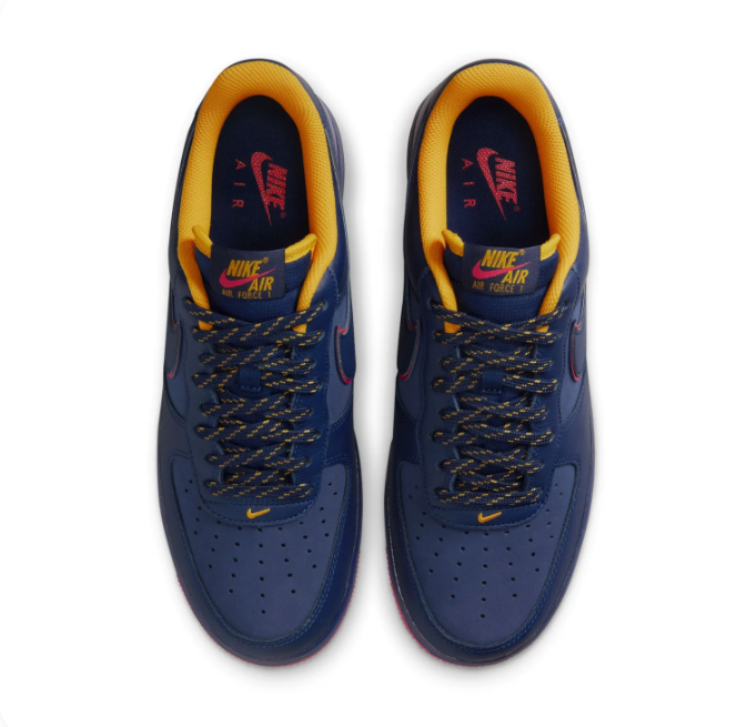 Nike Air Force 1 Low – Navy/Red/Gold