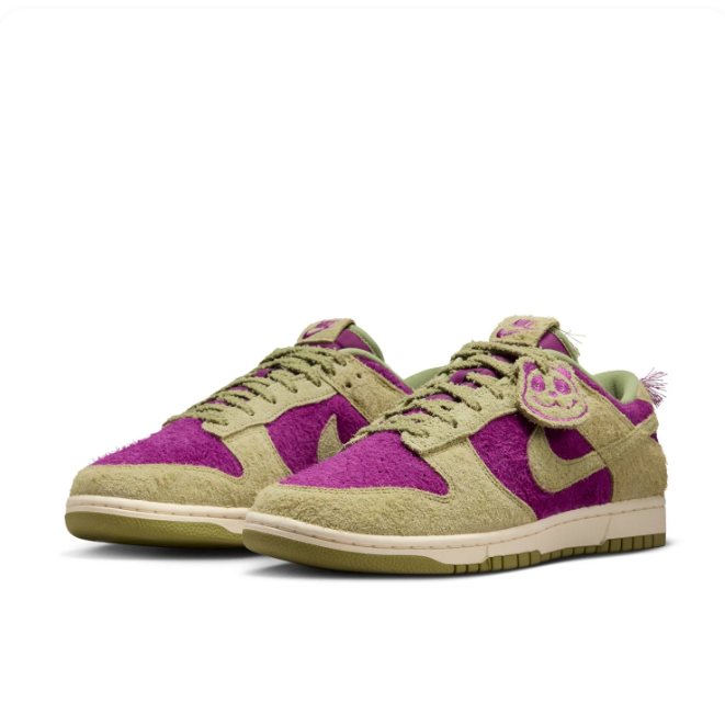Nike Dunk Low – Olive/Magenta Fuzzy