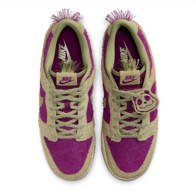 Nike Dunk Low – Olive/Magenta Fuzzy