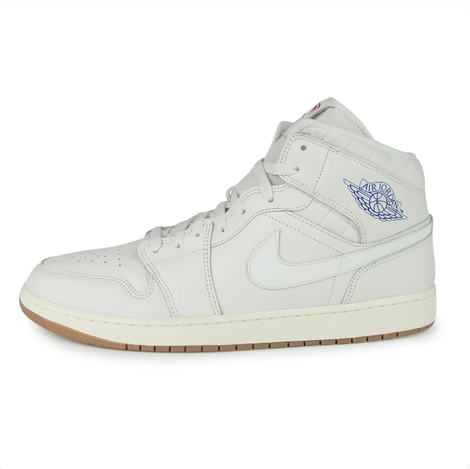 Air Jordan 1 Mid – Sail/White/Gum